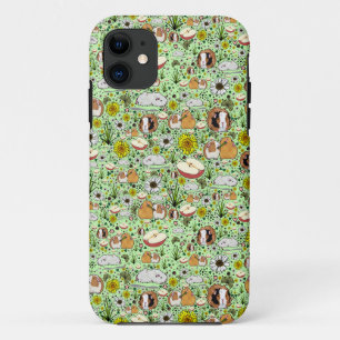 Guinea Schweine in Grün Case-Mate iPhone Hülle