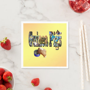 Guinea Schweine ist das Wort, Papier Party Napkins Serviette