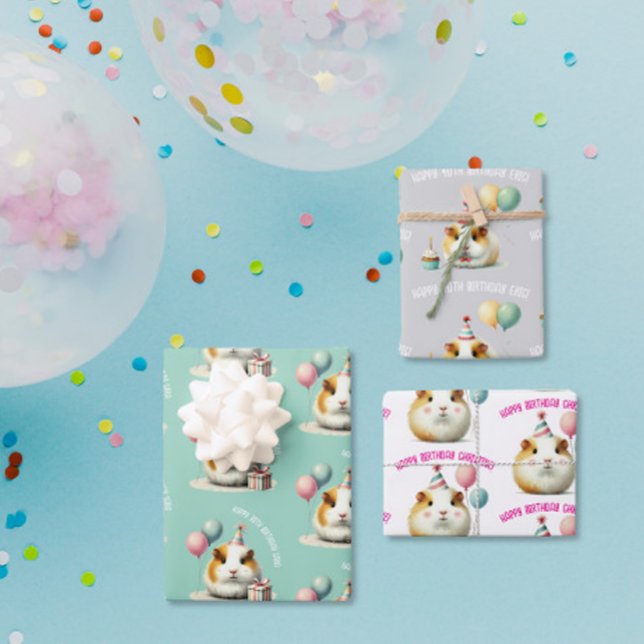 Guinea Schweine Liebhaber Geburtstagsgeschenk Geschenkpapier Set (Von Creator hochgeladen)