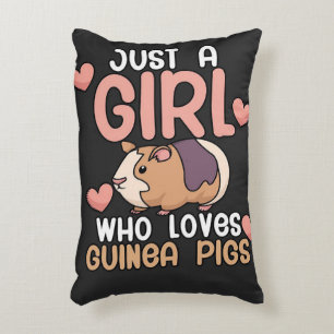 Guinea Schweine Mädchen, die Guinea Lieben Schwe Dekokissen