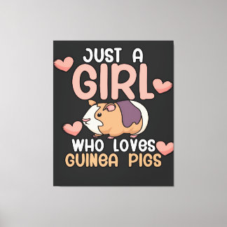 Guinea Schweine | Mädchen, die Guinea Lieben Schwe Leinwanddruck