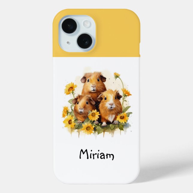 Guinea Schweine Niedliche Schwerschweine Whimsikfa Case-Mate iPhone Hülle (Rückseite)