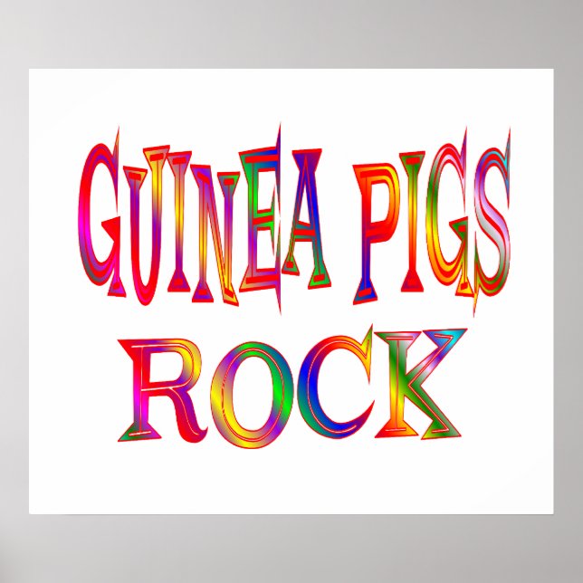 Guinea Schweine Rock Poster (Vorne)