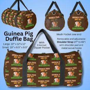 Guinea Schweine sind meine Mühe auf Braun Duffle Bag
