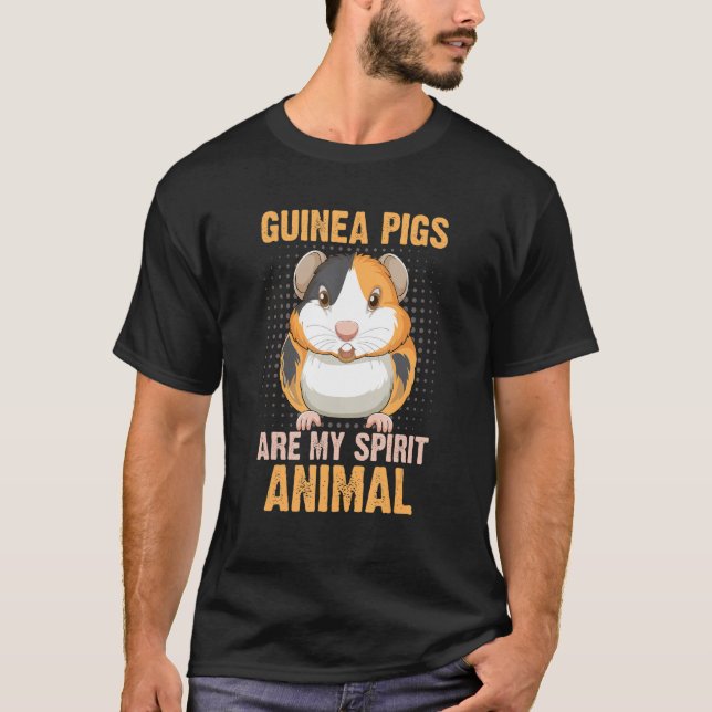 Guinea Schweine sind meine Spirit Animal Furry Pot T-Shirt (Vorderseite)