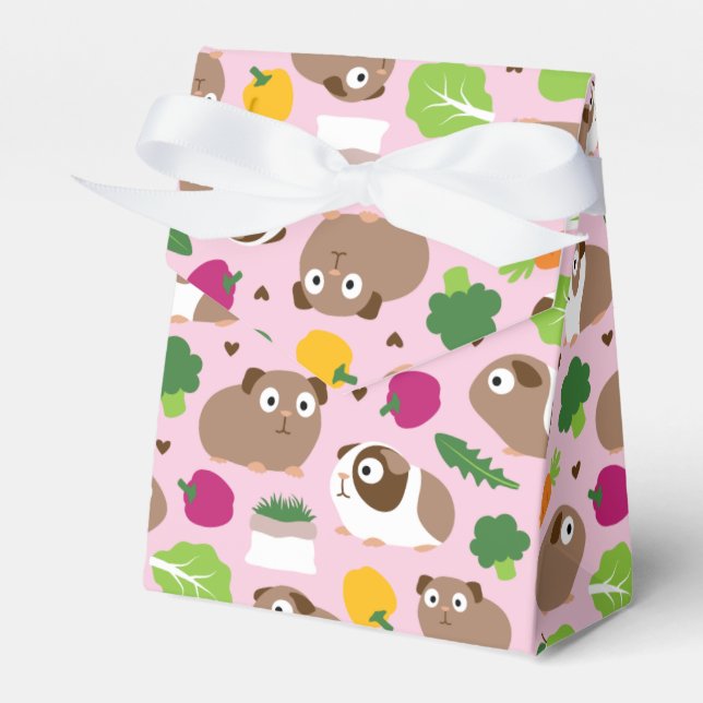 Guinea Schweine und ihre Leckereien Geschenkschachtel (Vorderseite)