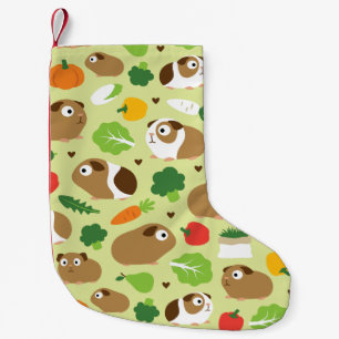 Guinea Schweine und ihre Leckereien Nahtloses Must Kleiner Weihnachtsstrumpf