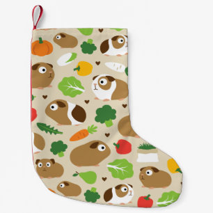 Guinea Schweine und ihre Leckereien Nahtloses Must Kleiner Weihnachtsstrumpf