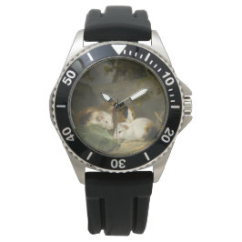 Guinea Schweine (von George Morland) Armbanduhr