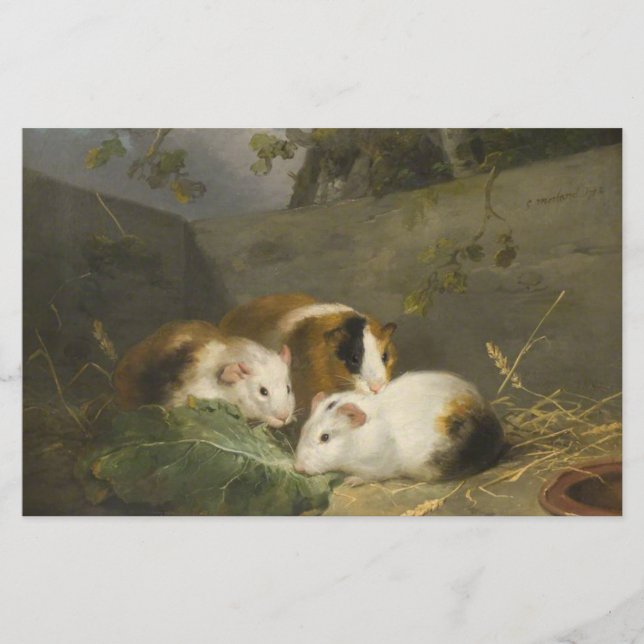 Guinea Schweine (von George Morland) Briefpapier (Vorderseite)