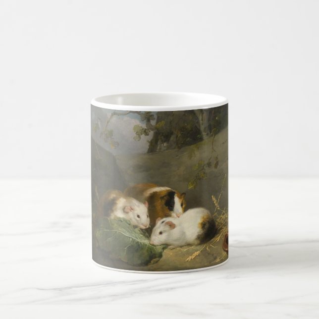 Guinea Schweine (von George Morland) Kaffeetasse (Mittel)