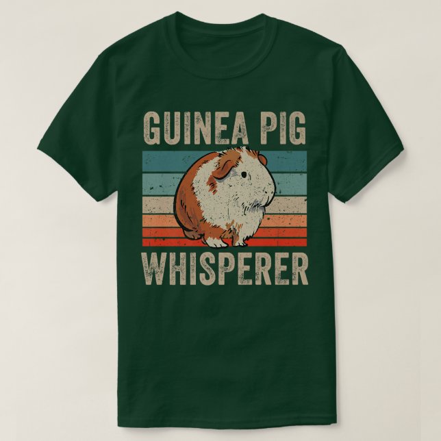 Guinea SchweinebWhispere Lover Niedliche Tierprämi T-Shirt (Design vorne)