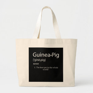 Guinea SchweineDefinition - Bestes Tier für Kinder Jumbo Stoffbeutel
