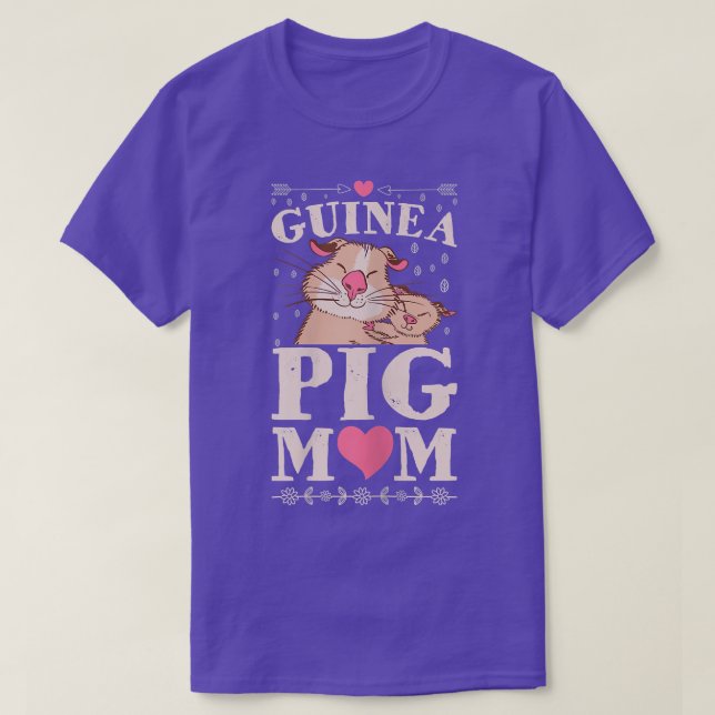 Guinea Schweinefleisch Mama 2231 T-Shirt (Design vorne)