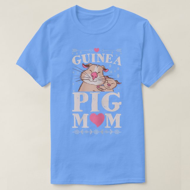 Guinea Schweinefleisch Mama 2233 T-Shirt (Design vorne)
