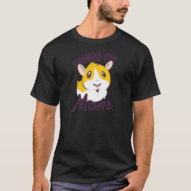 Guinea Schweinefleisch Mama Niedlich Amine Pet T-Shirt (Vorderseite)