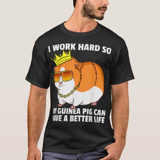 Guinea Schweinefleisch Mama Vater Piggies Kostümbe T-Shirt (Vorderseite)