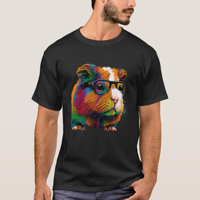 Guinea Schweinefleisch Mama Vater Schweinekäse Käf T-Shirt (Vorderseite)