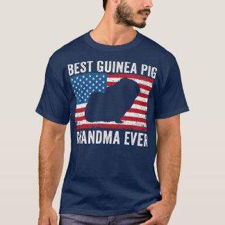 Guinea Schweinefleisch Oma Amerikanische Flagge So T-Shirt