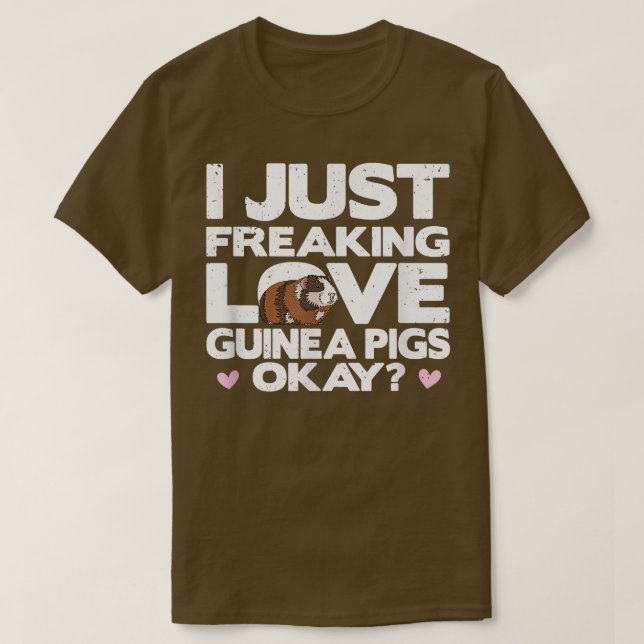 Guinea Schweinefleisch Shirt, Guinea der Liebe, Ge T-Shirt (Design vorne)
