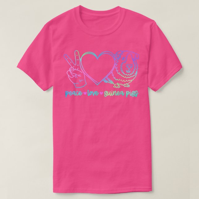 Guinea Schweinefleisch Shirt, Liebe Guinea  Schwei T-Shirt (Design vorne)