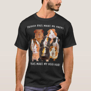 Guinea Schweinefleisch Shirt macht mich glücklich