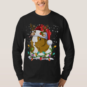 Guinea Schweinefleisch Weihnachtsmannmütze Weihnac T-Shirt