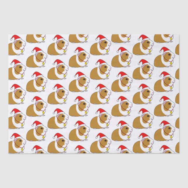 Guinea Schweinefleisch zu Weihnachten in einer Wei Seidenpapier (Vorderseite)