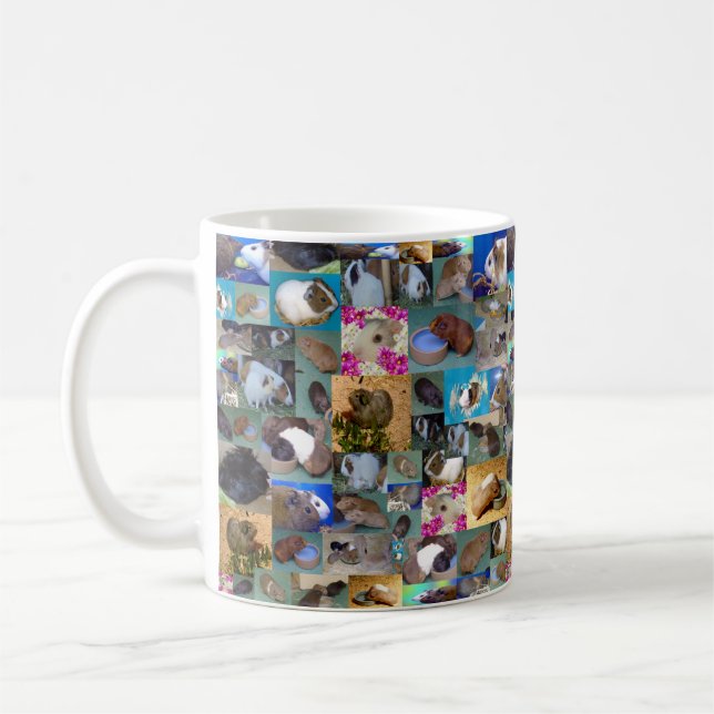 Guinea Schweinekollage, Kaffeetasse (Links)