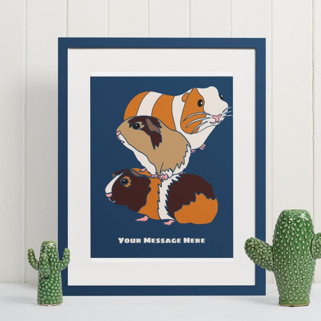 Guinea Schweinekollage Personalisiert Poster (Von Creator hochgeladen)