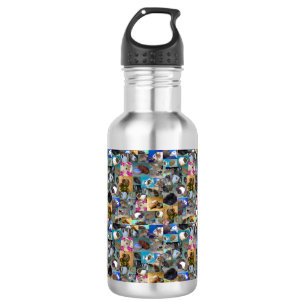 Guinea Schweinekollage, Wasserflasche