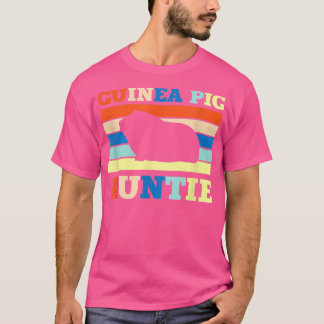 Guinea Schweinetante Retro Vintag T-Shirt