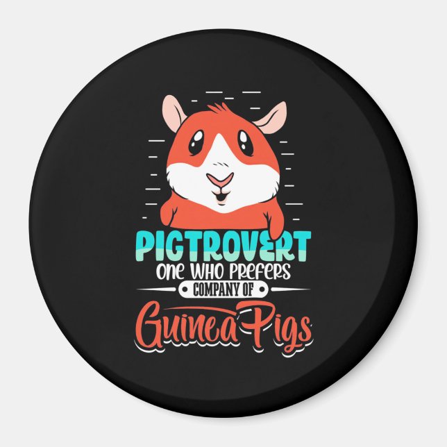 Guinea Schweintrovert Wer bevorzugt Magnet (Vorne)