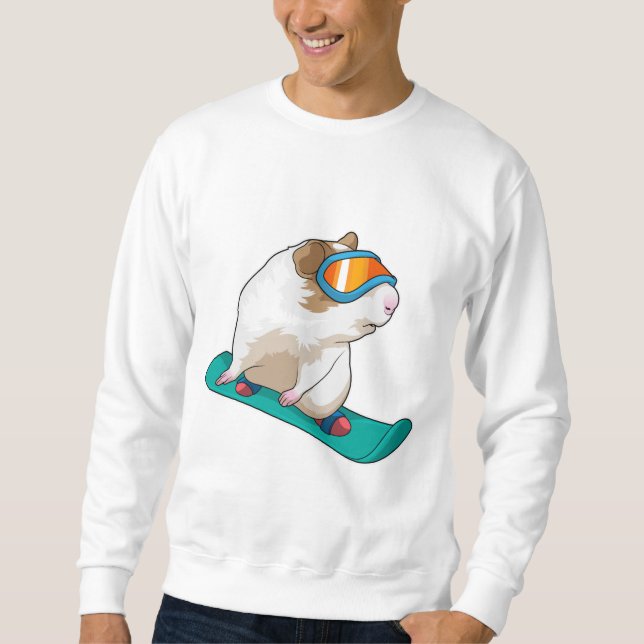 Guinea Snowboarder Snowboard Sweatshirt (Vorderseite)