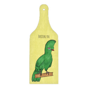 Guinea Turaco Vogel Cartoon Illustration Schneidebrett