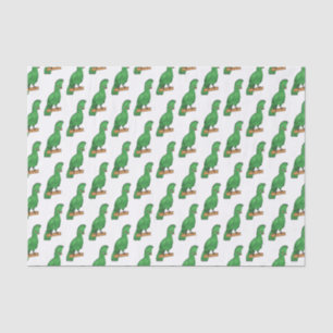 Guinea Turaco Vogel Cartoon Illustration Seidenpapier