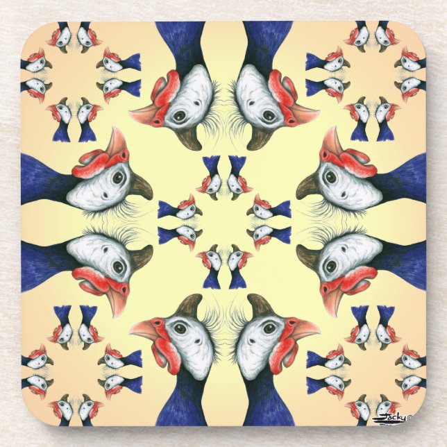 Guinea überall! getränkeuntersetzer (Vorderseite)