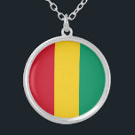 Guinea Versilberte Kette<br><div class="desc">Patriotische Flagge der Guinea.</div>