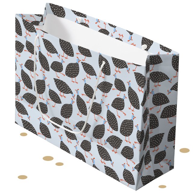 Guinea-Vogelmuster Große Geschenktüte (Guineafowl pattern fun gift bag)