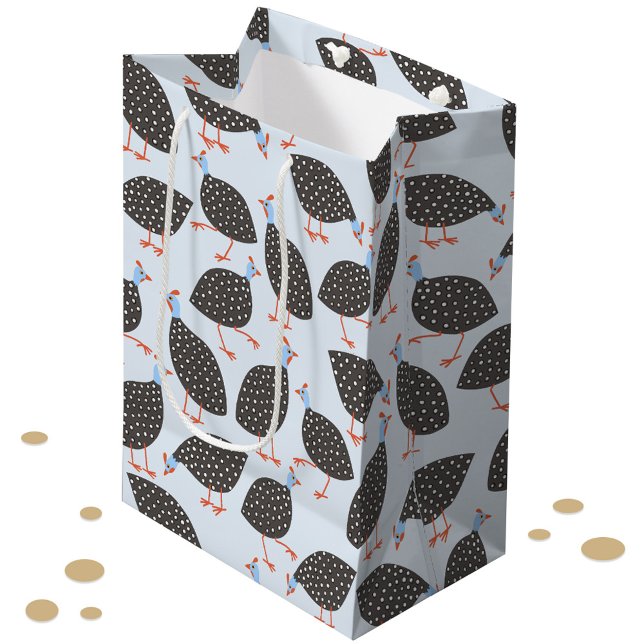 Guinea-Vogelmuster Mittlere Geschenktüte (Guineafowl pattern fun gift bag)