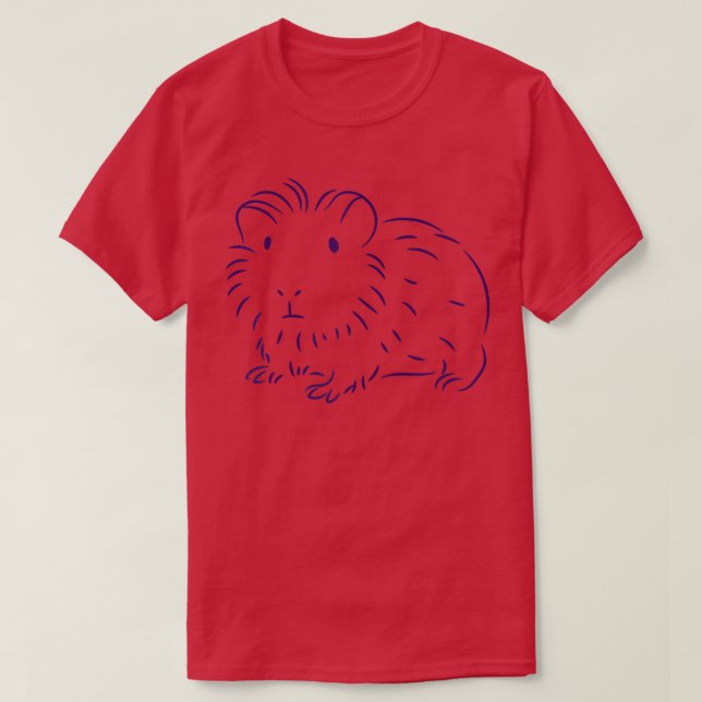 Guinea von Frauen Schweine Mindestgröße Zeichnend T-Shirt (Design vorne)