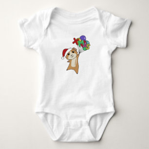 Guinea Weihnachts-Wintertiere Baby Bodysuit Strampler