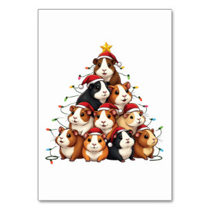 Guinea Weihnachtsbaum Frohe Weihnachten Weihnachte Tischnummer