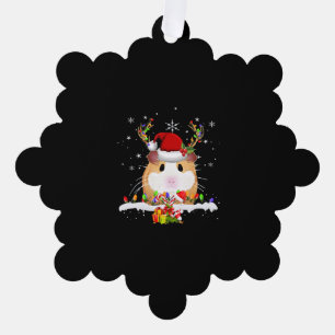 Guinea Weihnachtsweihnachtsleuchten Ornament Karte