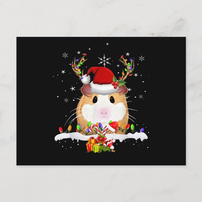 Guinea Weihnachtsweihnachtsleuchten Postkarte (Vorderseite)