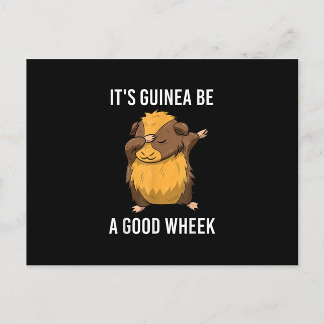 Guinea zu trinken ist eine gute Guinea Postkarte (Vorderseite)