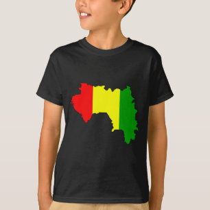 Guineaflaggenkarte T-Shirt