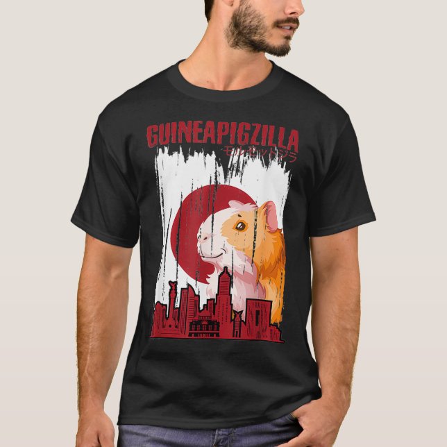 Guineapigzilla Funny Guinea Pig T-Shirt (Vorderseite)