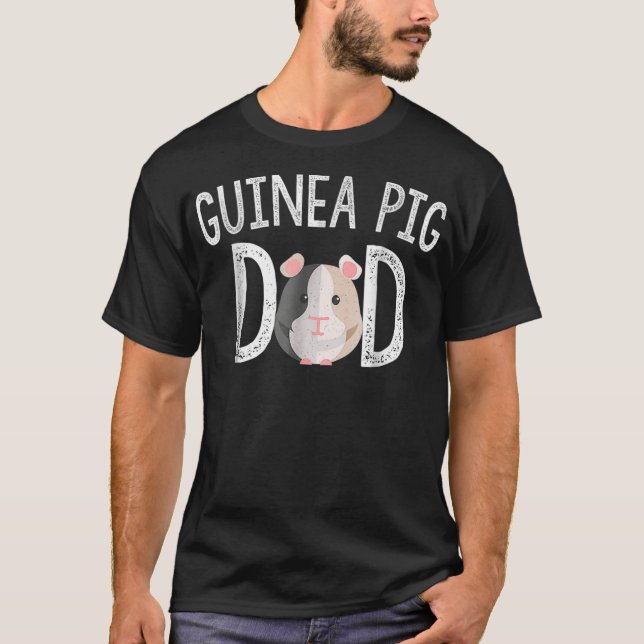 Guinée Pig Papa Guinée Pig Lover T-shirt cadeaux (Devant)
