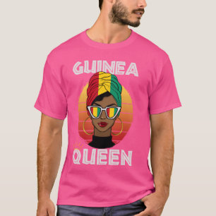 Guineische Königin Afrikanische Königin Guinea-Fla T-Shirt